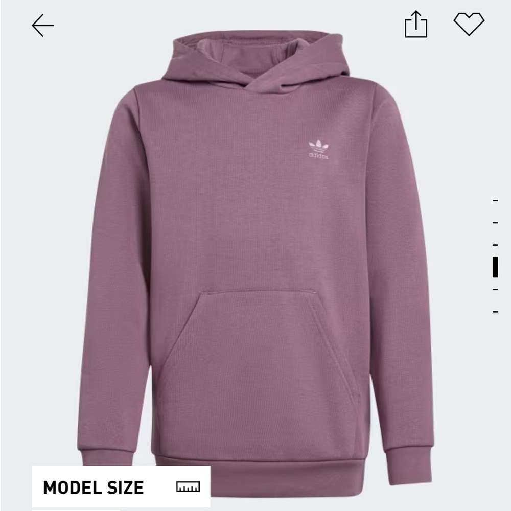 Adidas Kids Purple Hoodie